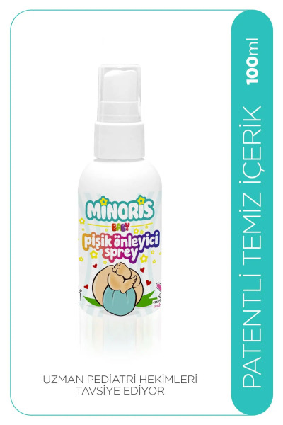 Minoris Baby Organik Pişik Önleyici Sprey 100 ml - Minoris
