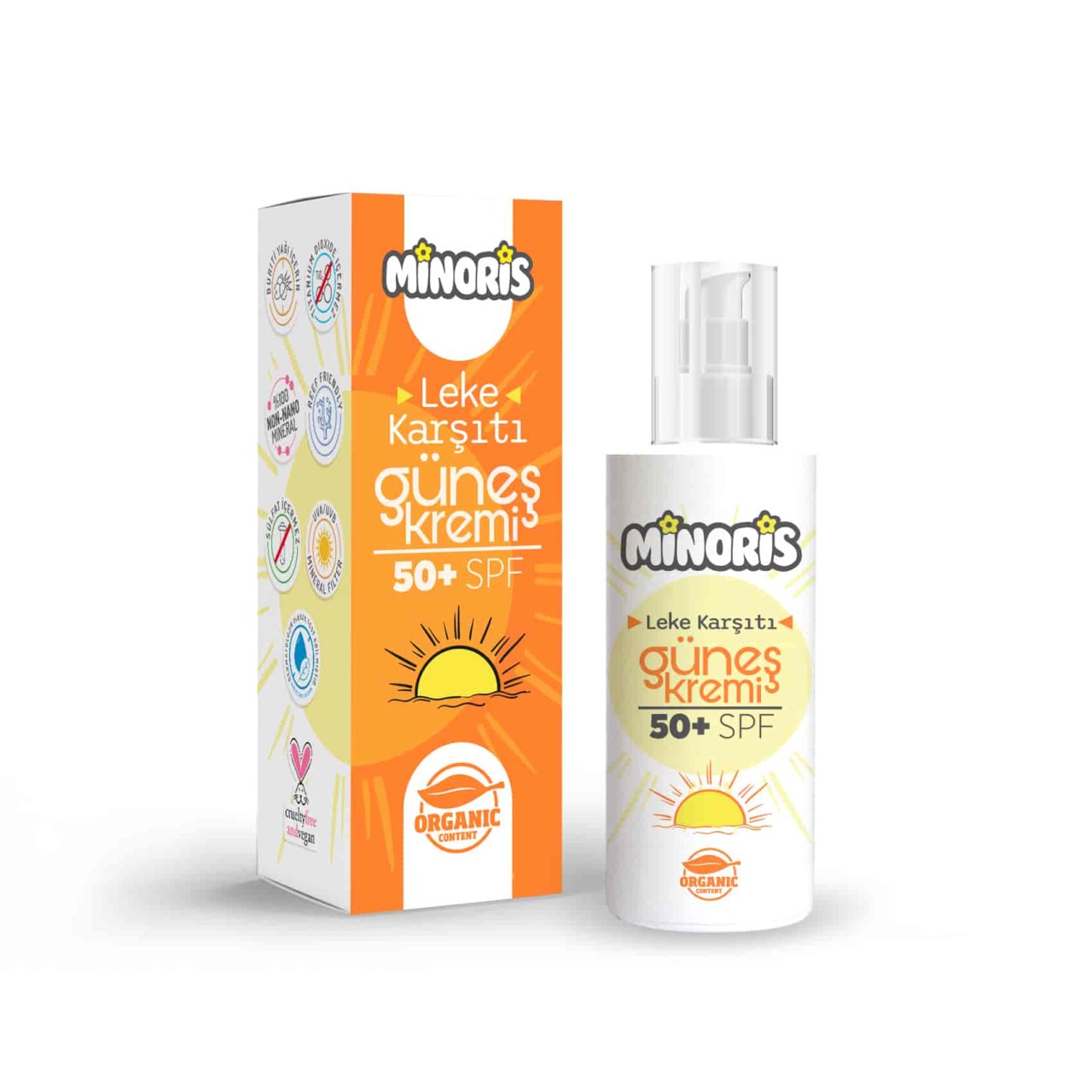 Minoris Organik Leke Karşıtı Güneş Kremi 150 ml - 1