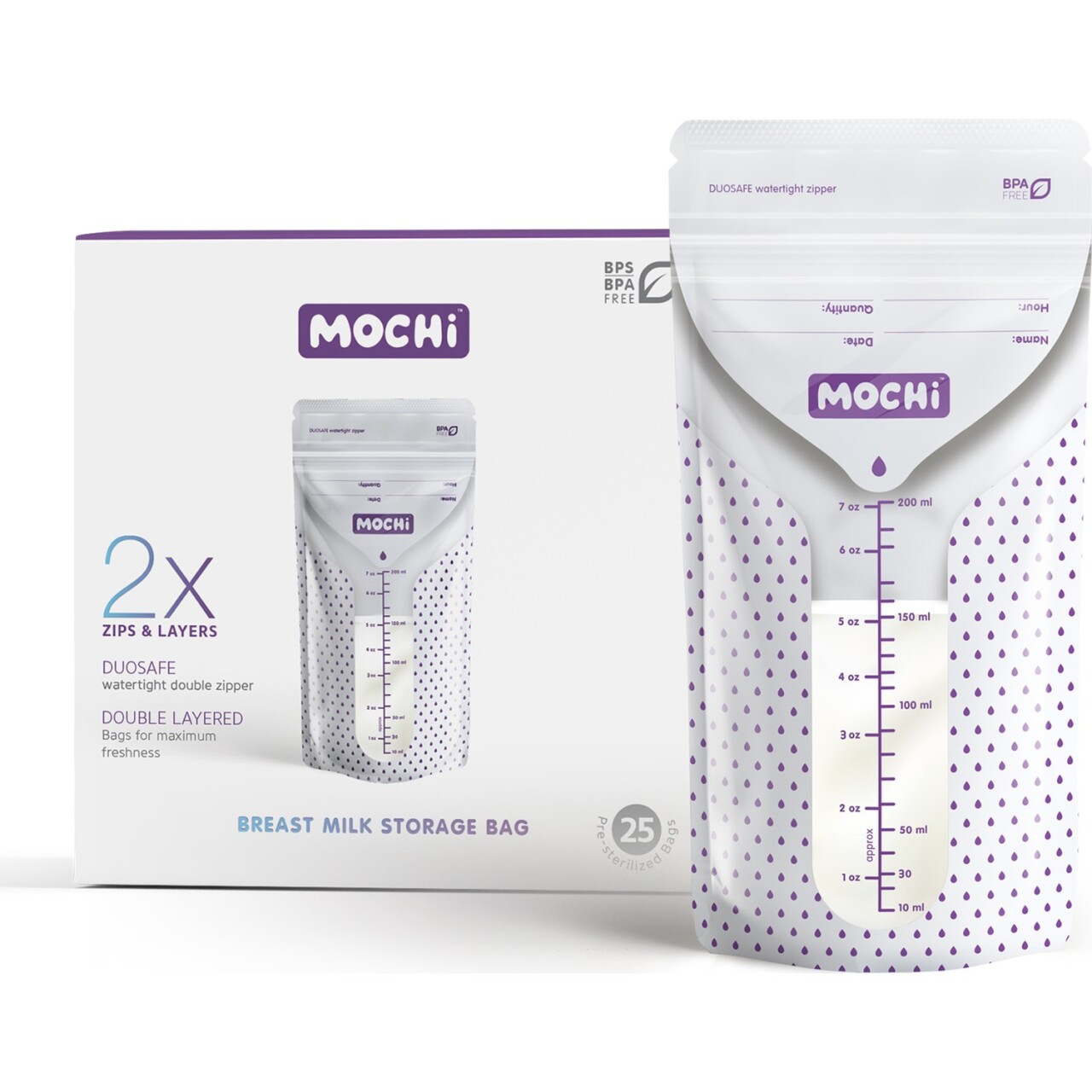 Mochi Anne Sütü Saklama Poşeti 50 Adet - 3