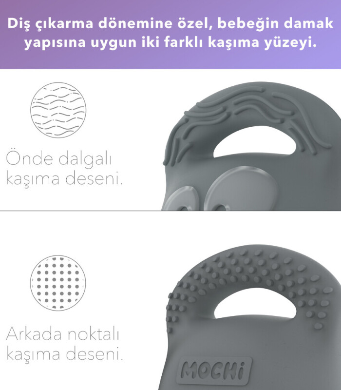 Mochi Diş Kaşıyıcı Gri - 3