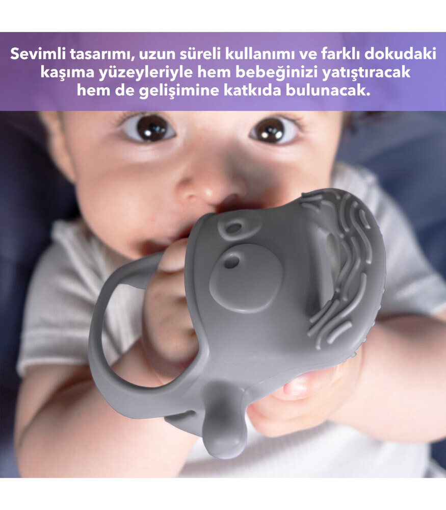 Mochi Diş Kaşıyıcı Gri - 5
