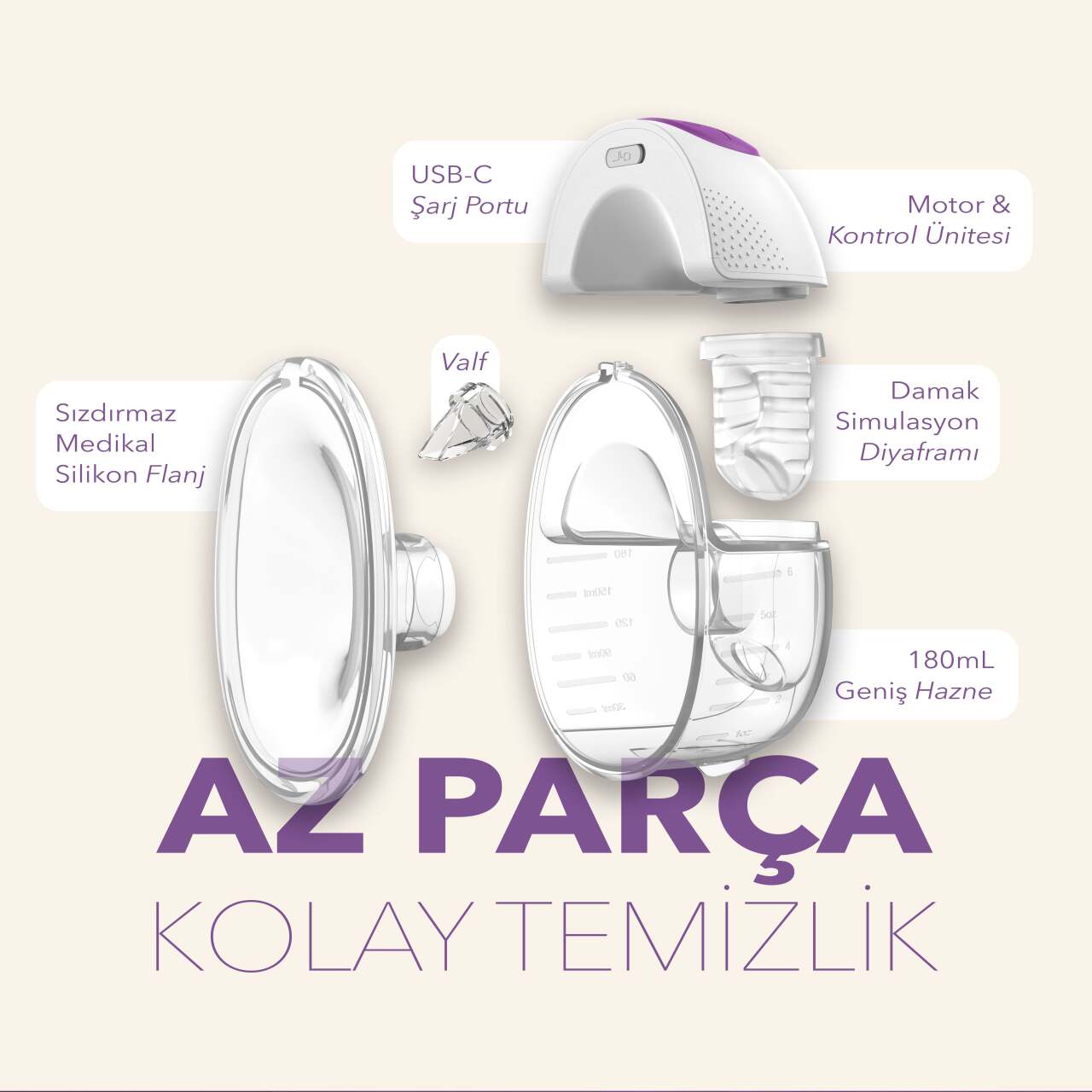 Mochi Giyilebilir Göğüs Pompası - 7