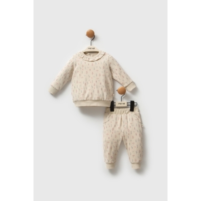 بدلة موي نوي كوكينا مكونة من قطعتين MNB5335 باللون البيج - 1