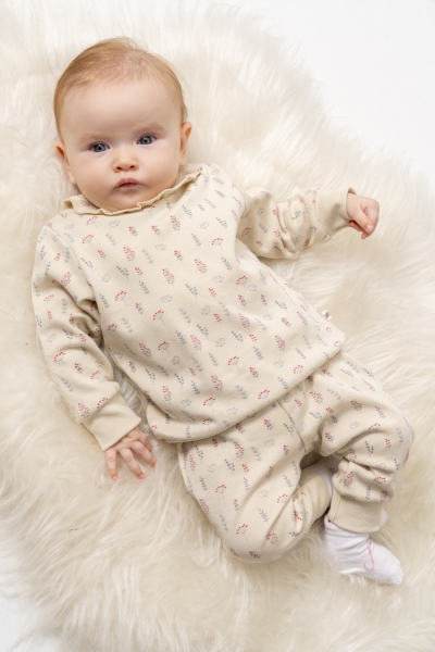 بدلة موي نوي كوكينا مكونة من قطعتين MNB5335 باللون البيج - 3