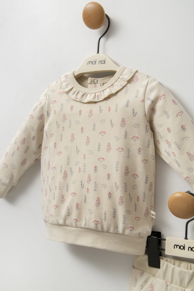 بدلة موي نوي كوكينا مكونة من قطعتين MNB5335 باللون البيج - 4