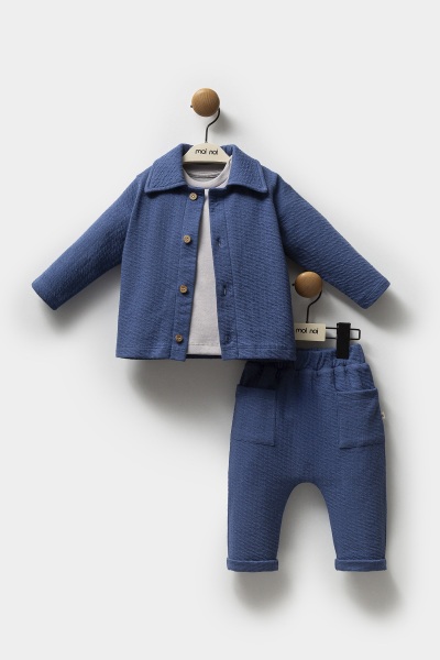 Moi Noi Ceketli Takım MNB5321 Navy Blue - Moi Noi
