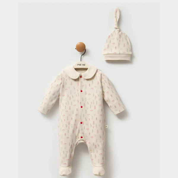 جمبسوت موي نوي كوكينا مع قبعة MNB1259 بيج - Moi Noi