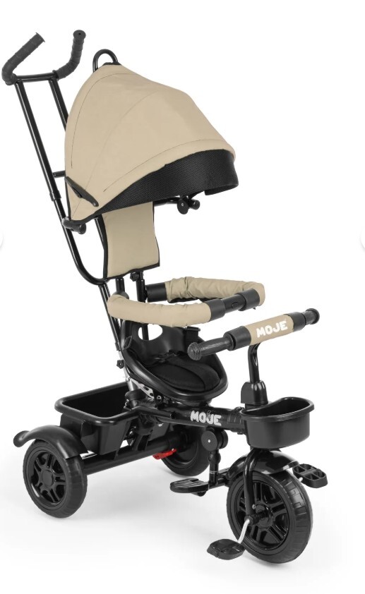 دراجة أطفال بثلاث عجلات من طراز Moje، لون بيج - 1