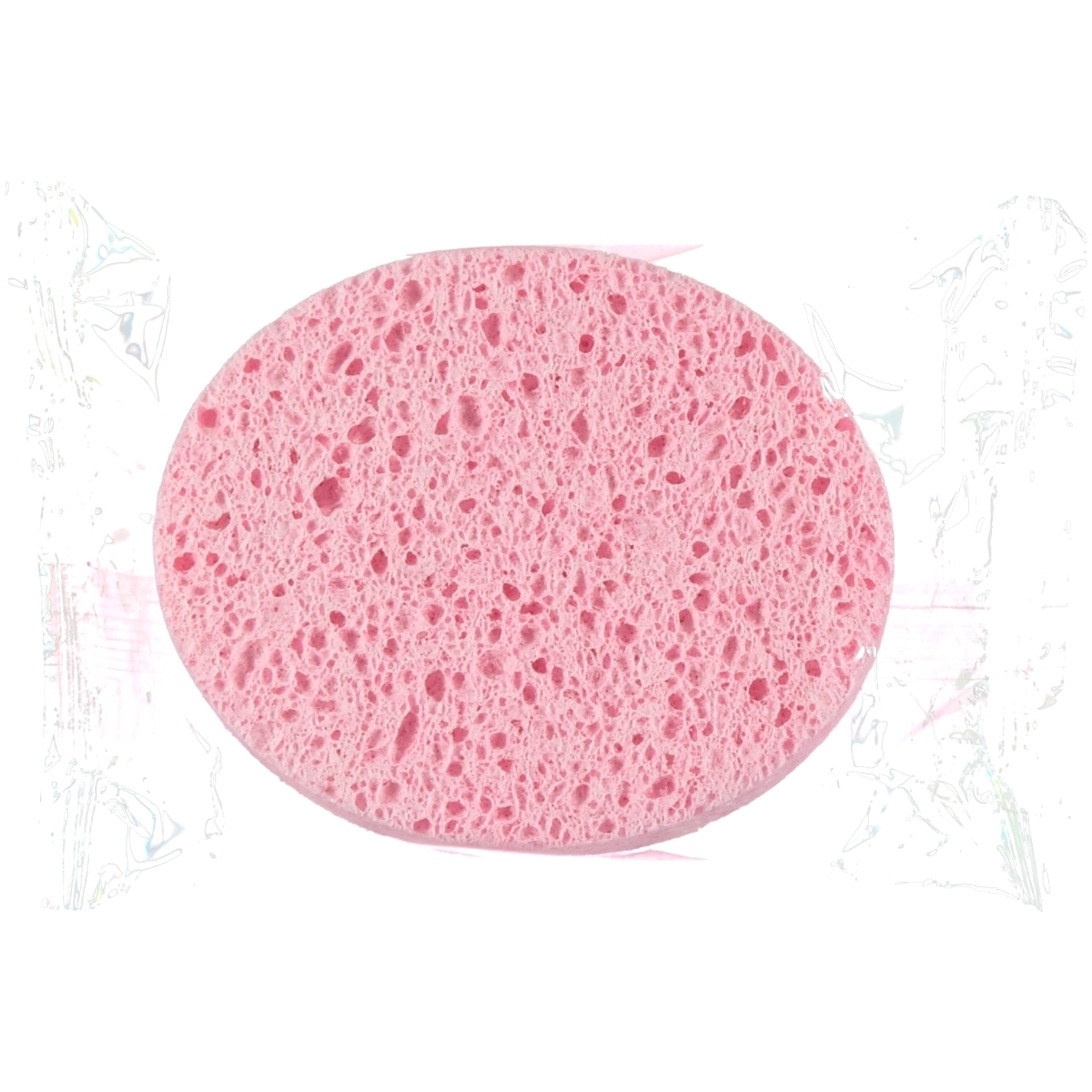 إسفنجة استحمام للأطفال من موجي سيليولوزيك، وردية اللون - 1