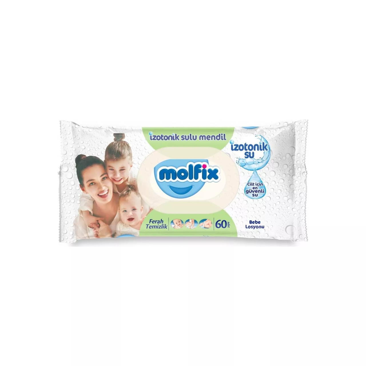 Molfix İzotonik Sulu Ferah Temizlik Islak Havlu Mendil 3'Lü 180 Yaprak - 5