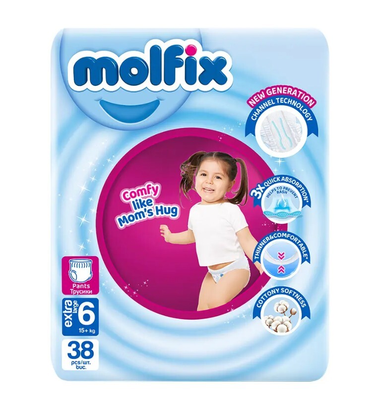Molfix Külot Bez Jumbo Paket 6 Beden 15+ Kg 38 Adet - 1