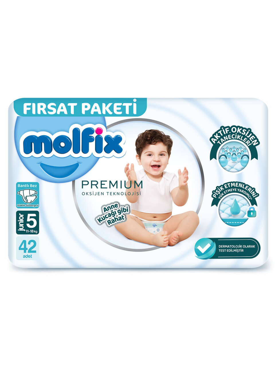 Molfix Premium Bebek Bezi Fırsat Paketi 5 Beden 11-18 Kg 42 Adet - 1