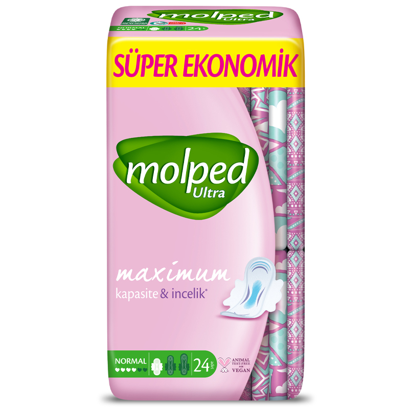 Molped Ultra Hijyenik Anatomik Ped Normal Süper Eko 24 Adet - 1