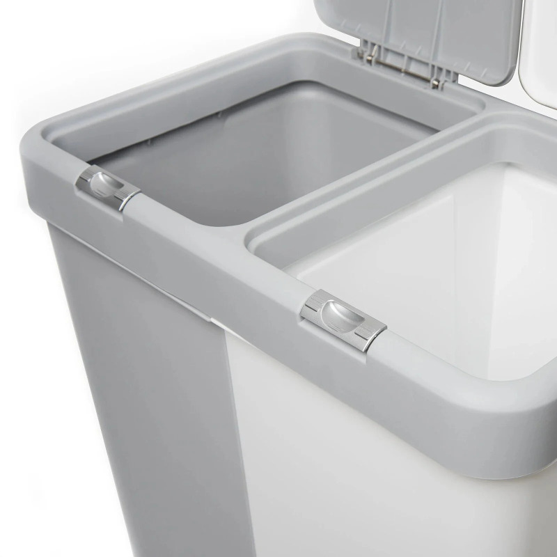 Motek Çok Amaçlı Çift Bölmeli 80 Litre Çamaşır Kirli Sepeti - 3