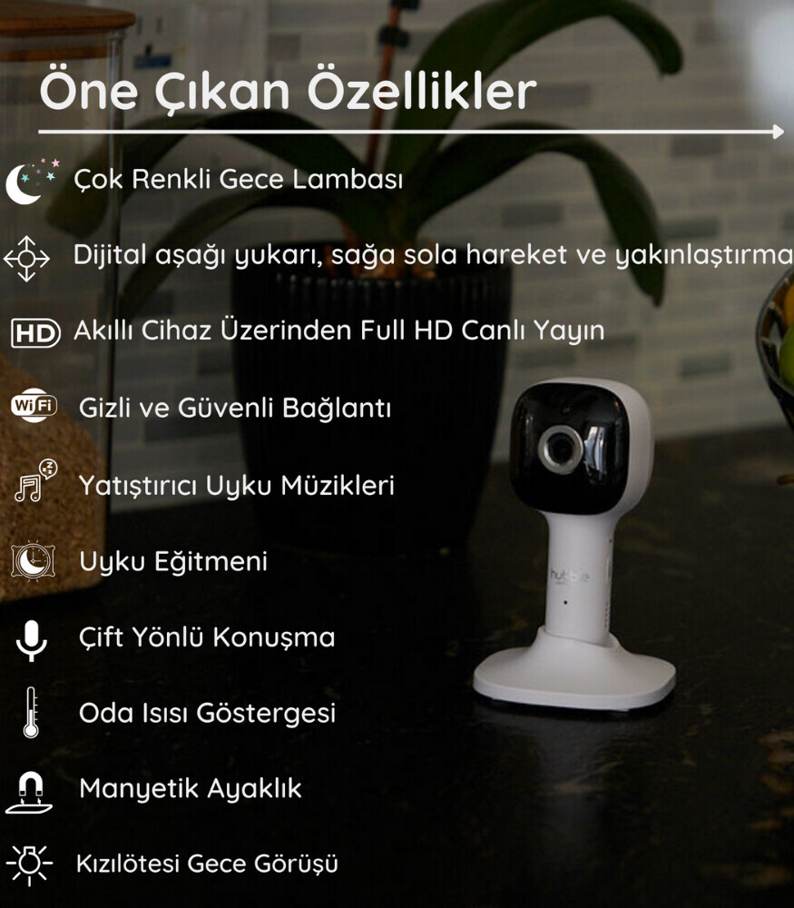 Motorola Hubble HBL12 Nursery Pal Cloud Dijital Bebek Kamerası - 8