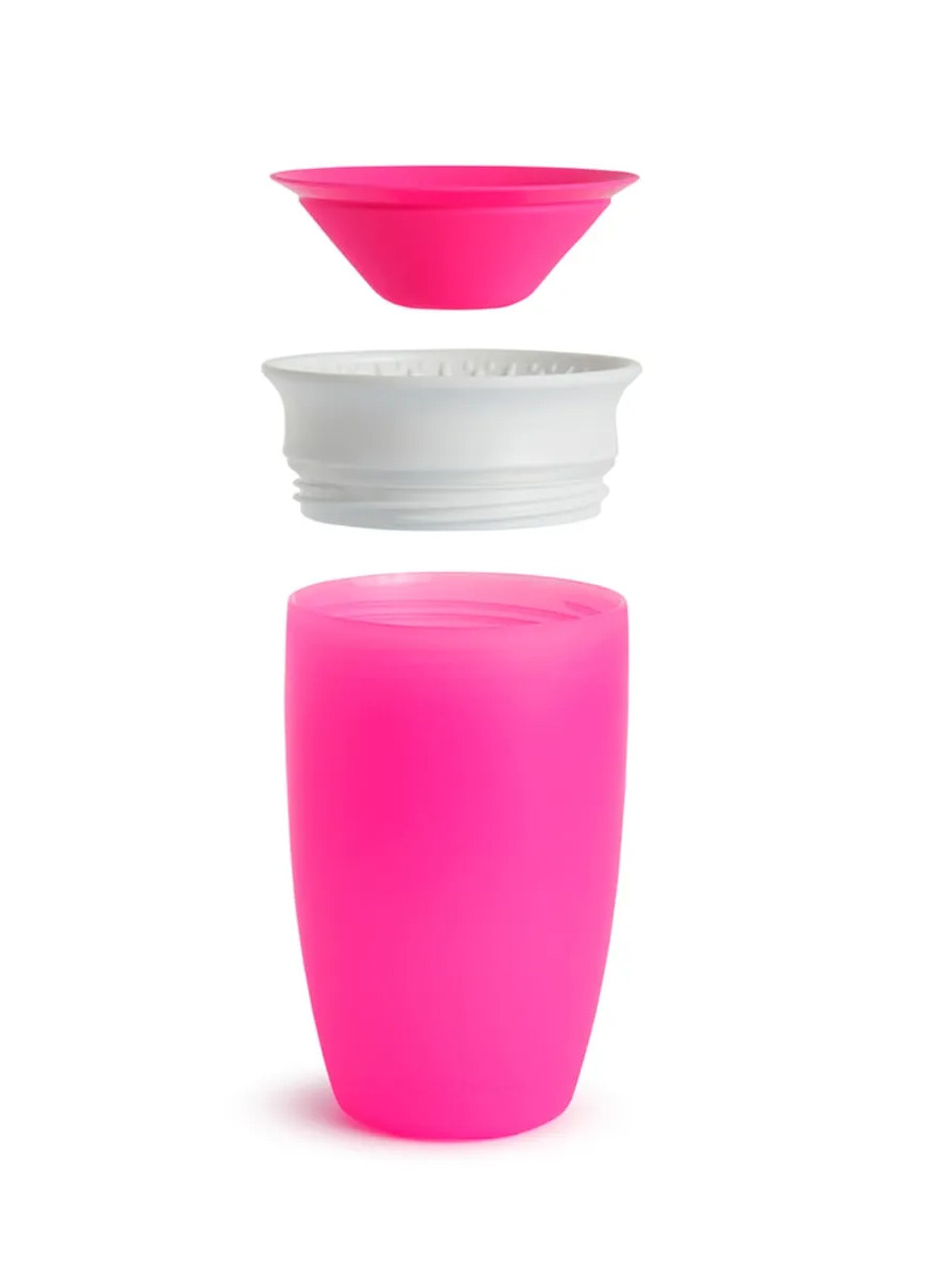 Munchkin Mucize 360° Alıştırma Bardağı 12 Ay+ 296 ml Pembe - 3