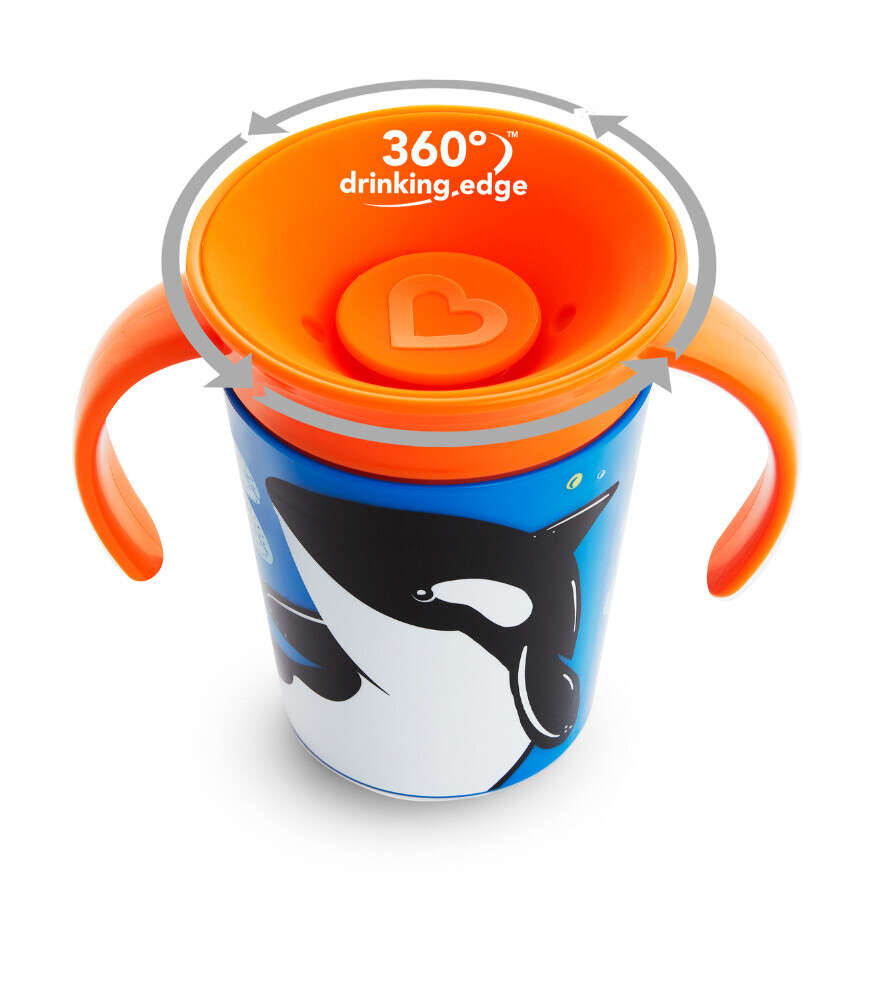 Munchkin Mucize 360° Alıştırma Bardağı 6 Ay+ 177 ml Balina - 3
