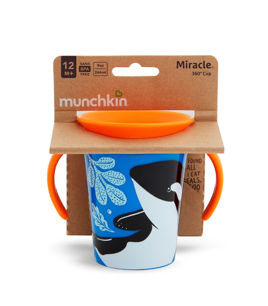 Munchkin Mucize 360° Alıştırma Bardağı 6 Ay+ 177 ml Balina - 5