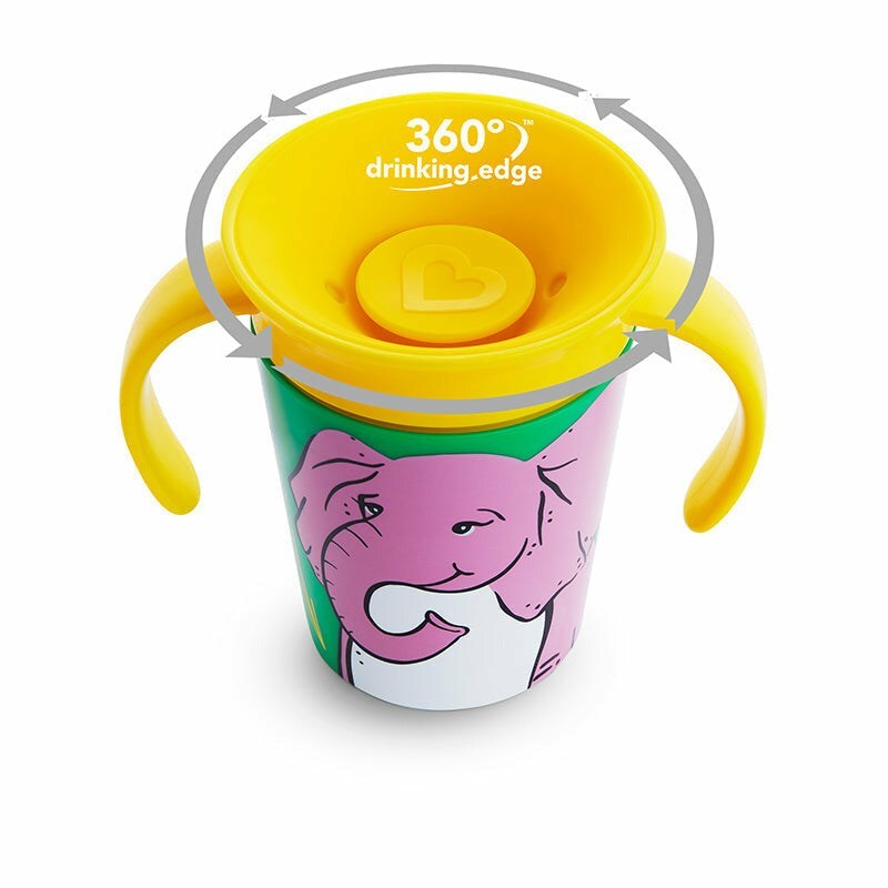 Munchkin Mucize 360° Alıştırma Bardağı 6 Ay+ 177 ml Fil - 3