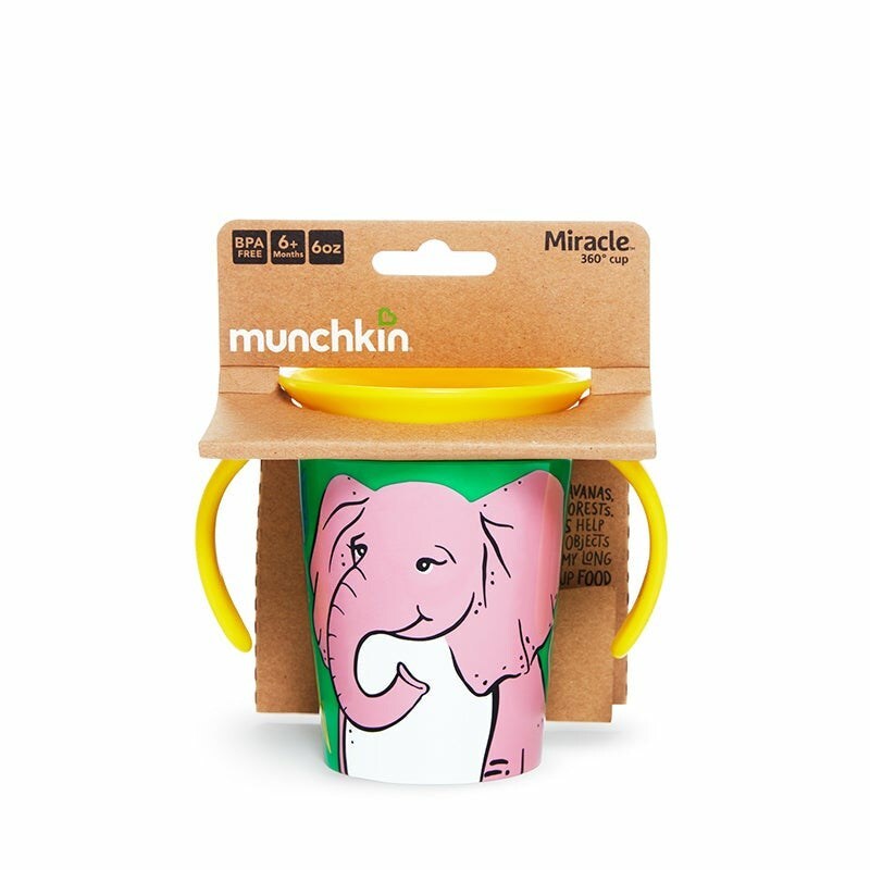 Munchkin Mucize 360° Alıştırma Bardağı 6 Ay+ 177 ml Fil - 5