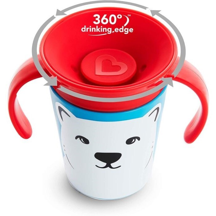 Munchkin Mucize 360° Alıştırma Bardağı 6 Ay+ 177 ml Kutup Ayısı - 3