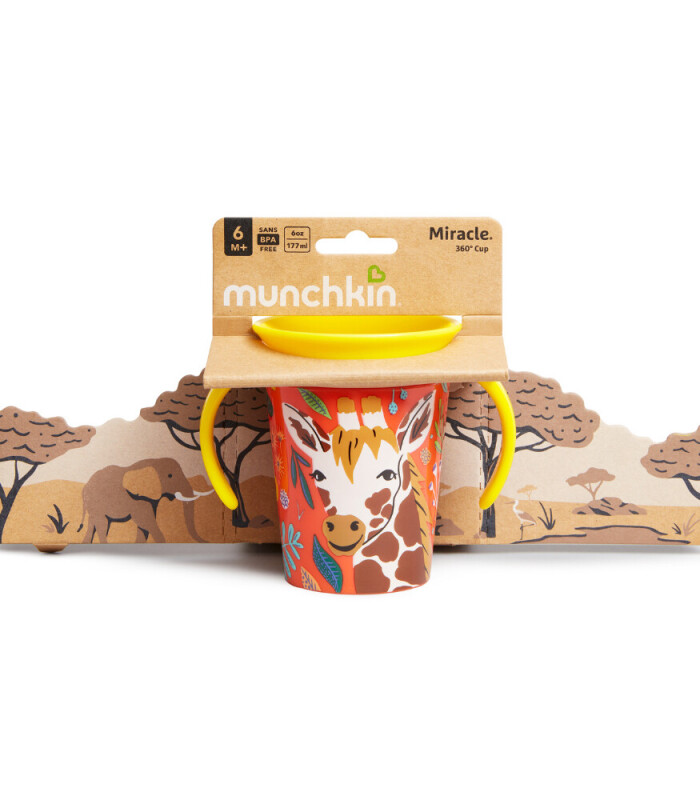 Munchkin Mucize 360° Alıştırma Bardağı 6 Ay+ 177 ml Zürafa - 5