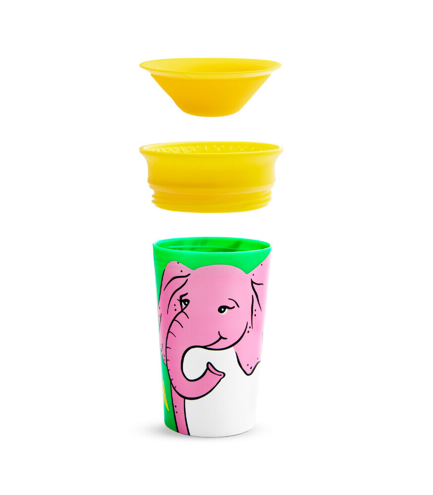 Munchkin Mucize 360° Wildlove Alıştırma Bardağı 12 Ay+ 266 ml Fil - 2