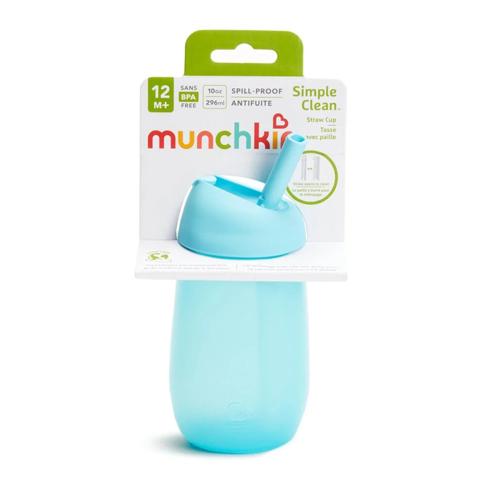 Munchkin Simple Clean Pipetli Alıştırma Bardağı 12+ Ay 296 ml Mavi - 7