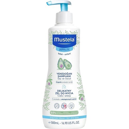 Mustela Dermo Cleansing Yenidoğan Saç ve Vücut Şampuanı 500 ml - 1