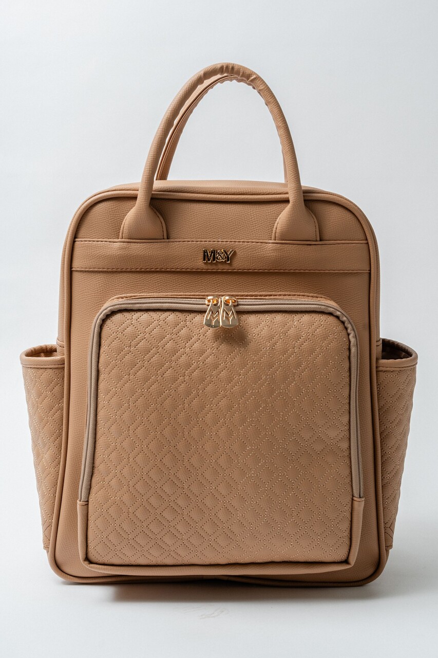 حقيبة ظهر M&Y Mia للعناية بالأم والطفل 7350 بلون بني - 1
