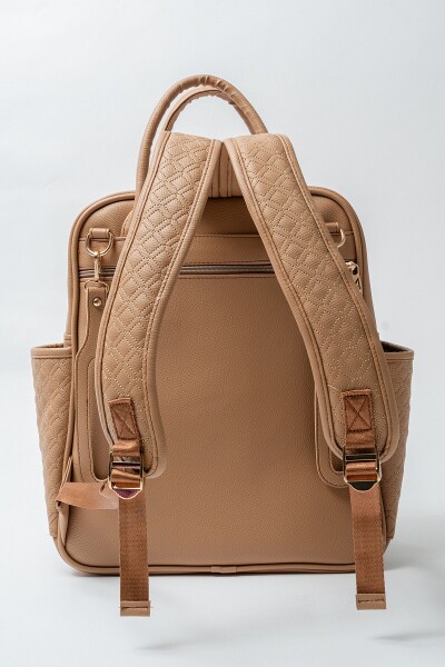 حقيبة ظهر M&Y Mia للعناية بالأم والطفل 7350 بلون بني - 5