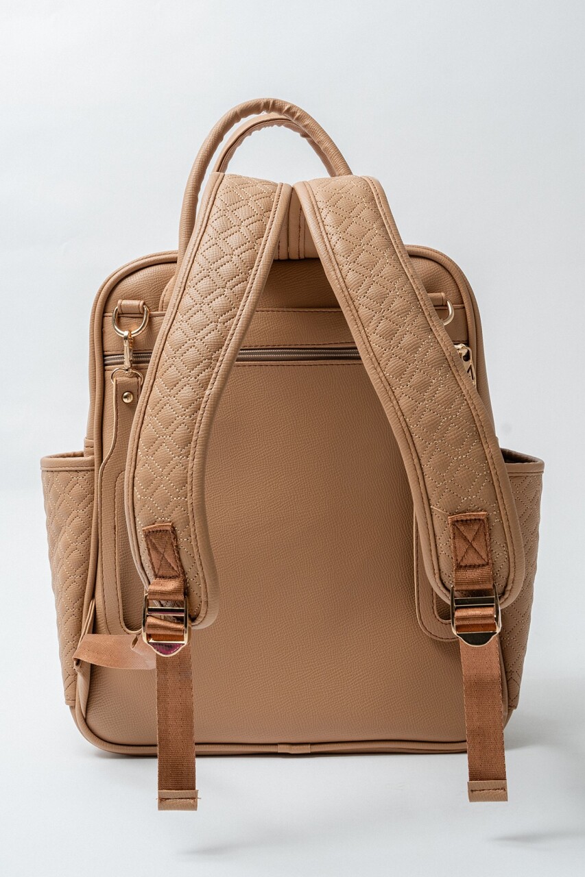 حقيبة ظهر M&Y Mia للعناية بالأم والطفل 7350 بلون بني - 5