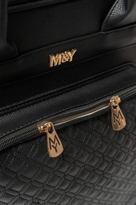 حقيبة ظهر M&Y Mia للعناية بالأم والطفل 7350 باللون الأسود - 2