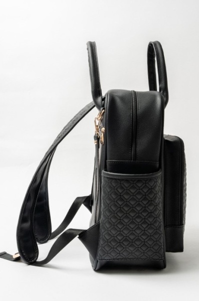 حقيبة ظهر M&Y Mia للعناية بالأم والطفل 7350 باللون الأسود - 3