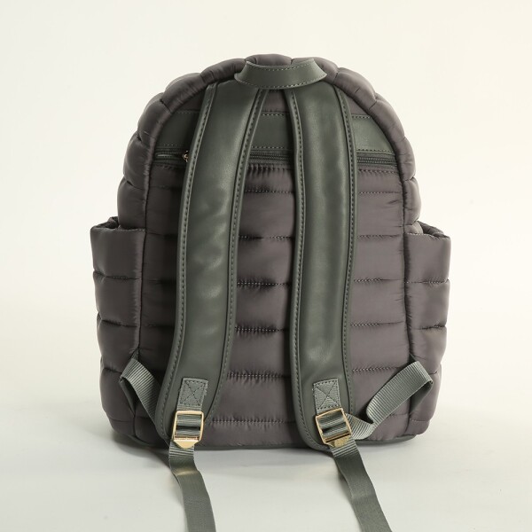 حقيبة ظهر M&Y Puff للعناية بالأم والطفل 7335 باللون الرمادي - 2