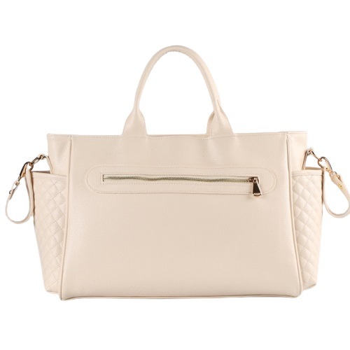 حقيبة أثينا الجلدية للعناية بالأم والطفل من إم آند واي 7110 كريمي - 2