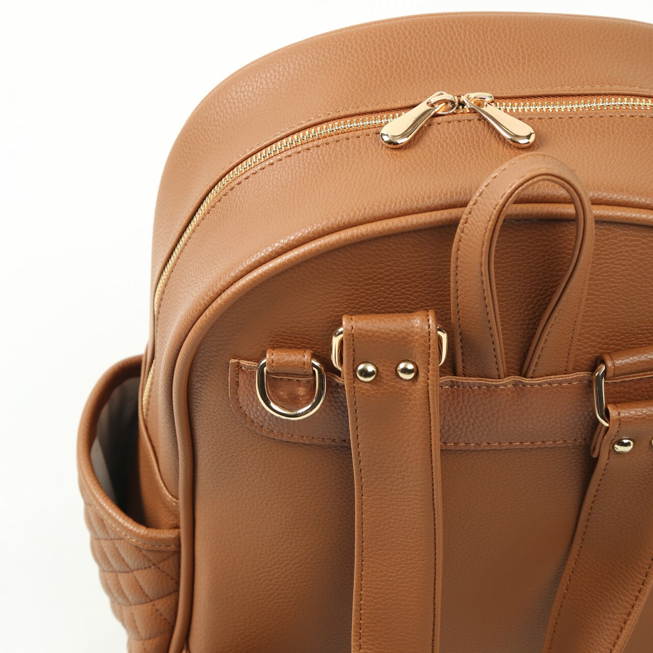 حقيبة ظهر M&Y Dust Leather للعناية بالأم والطفل 7130 بلون بني - 3