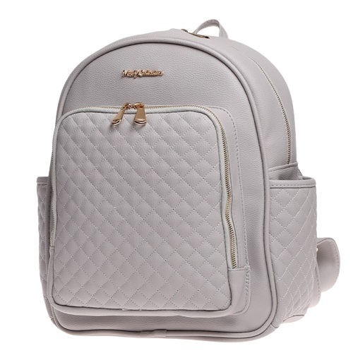 حقيبة ظهر M&Y Dust Leather للعناية بالأم والطفل 7130 باللون الرمادي - M&Y