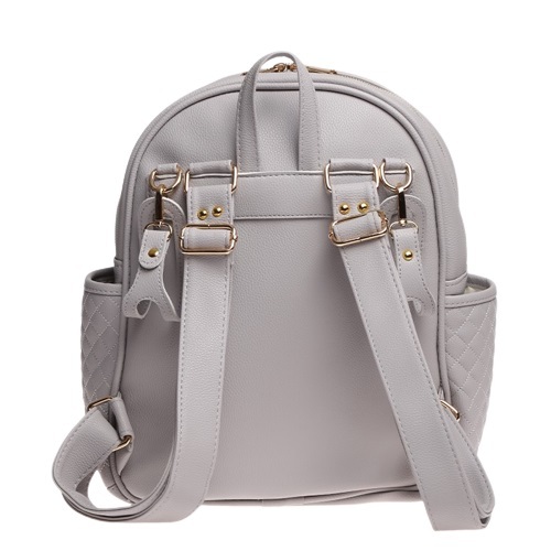 حقيبة ظهر M&Y Dust Leather للعناية بالأم والطفل 7130 باللون الرمادي - 2