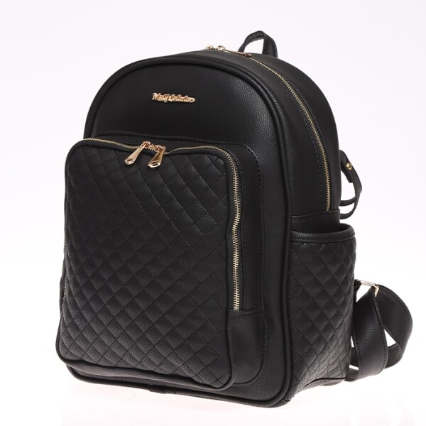 حقيبة ظهر M&Y Dust Leather للعناية بالأم والطفل 7130 سوداء - M&Y