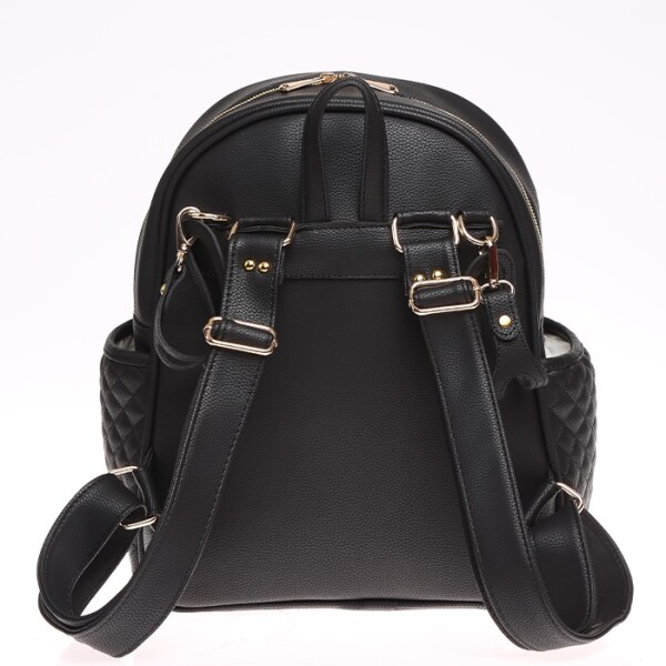 حقيبة ظهر M&Y Dust Leather للعناية بالأم والطفل 7130 سوداء - 2