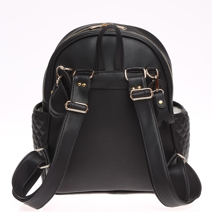 حقيبة ظهر M&Y Dust Leather للعناية بالأم والطفل 7130 سوداء - 2