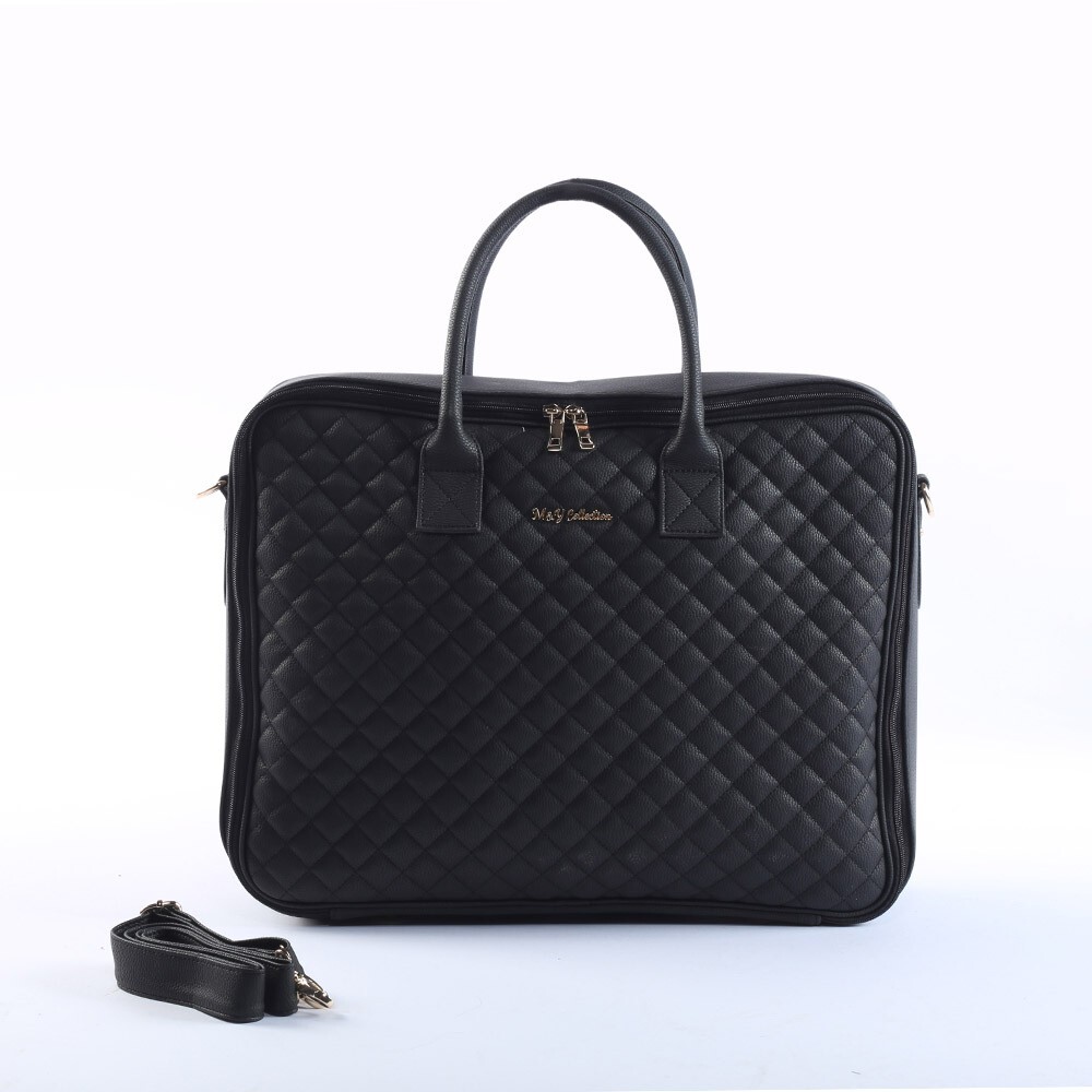 حقيبة الأم والطفل الجلدية M&Y Hera 7090 باللون الأسود - 1