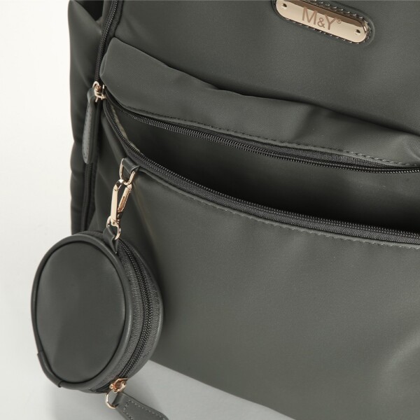 حقيبة ظهر M&Y Diamond للعناية بالأم والطفل 7345 رمادية - 4