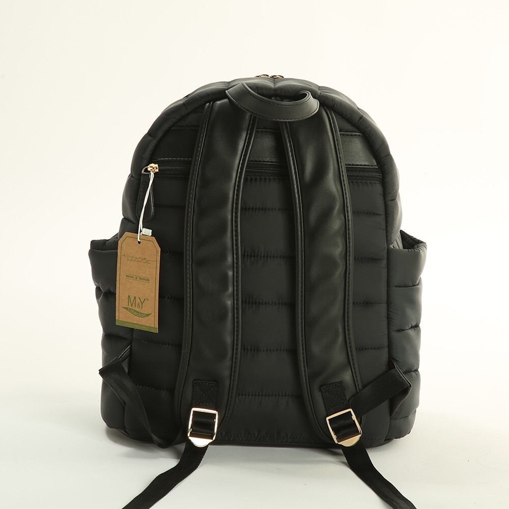 حقيبة ظهر M&Y Puff للعناية بالأم والطفل 7335 باللون الأسود - 2