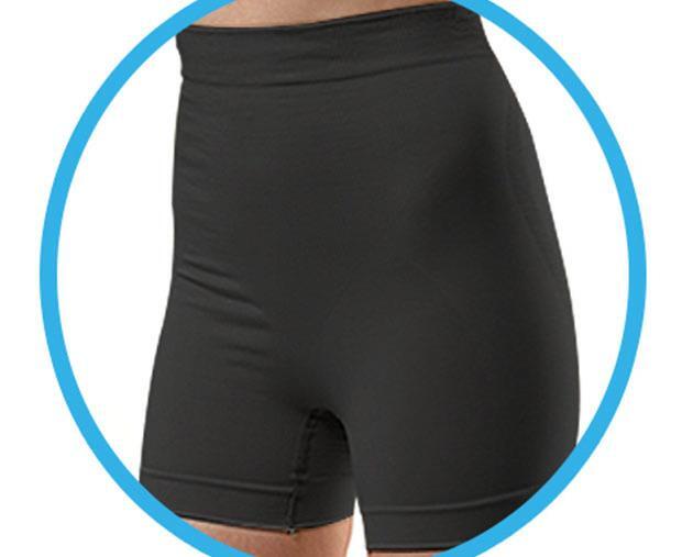 مشد مايسي للتعافي بعد الولادة - ساق قصيرة - أسود - 1