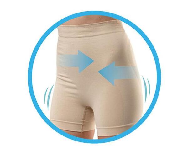 مشد مايسي للتعافي بعد الولادة، ساق قصيرة، بيج فاتح - Mycey