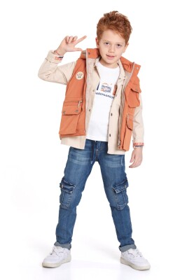 طقم سفلي وعلوي للأولاد من عمر 6 إلى 9 سنوات 13082 - 2