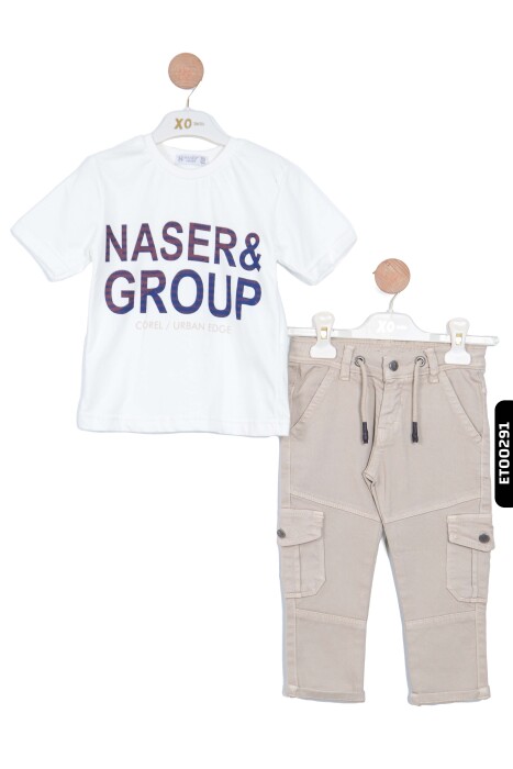 12073 طقم بنطلون للأولاد، جاكيت بياقة بولو، يمكن ارتداؤه على الوجهين، من 2 إلى 5 سنوات - 9