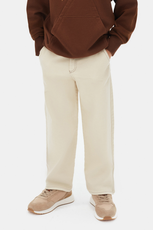 بنطلون للأولاد من 8 إلى 14 سنة 69312 بيج - NK KİDS